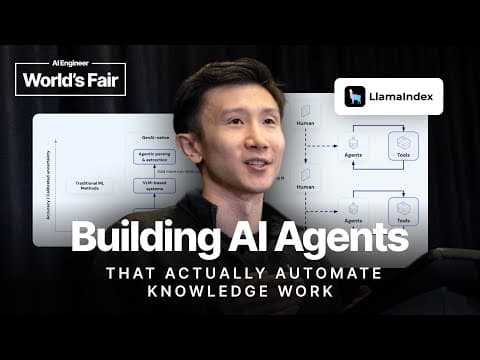 Building AI Agents that actually automate Knowledge Work - Jerry Liu, LlamaIndex thumbnail