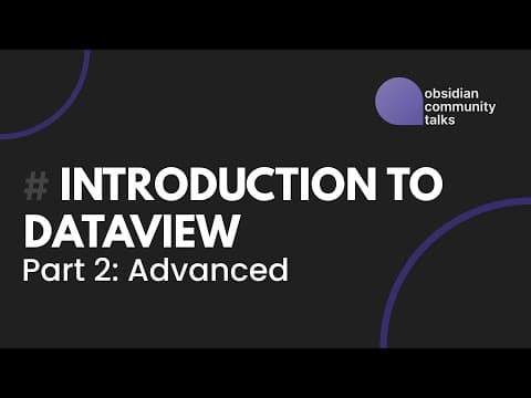 An Introduction to Dataview - Part 2 thumbnail