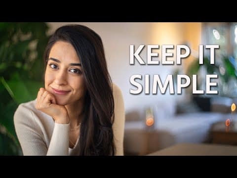 Designing a simple life (minimalist habits) 😌 thumbnail