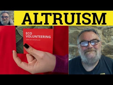 🔵 Altruism Meaning - Altruist Definition Altruistic Examples Philosophy Altruism Altruistic Altruist thumbnail