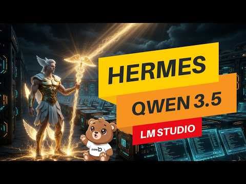 Hermes-Agent + Qwen3.5 + LM Studio: Self-Improving AI Agent Locally thumbnail