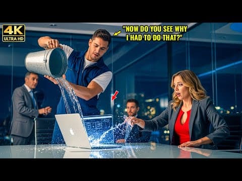 Single Dad Janitor Poured Water on the CEO’s Laptop — Then She Realized What Was on the Screen thumbnail