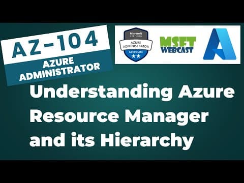 2. Understanding Azure Resource Manager and its Hierarchy thumbnail