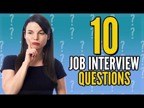 Top 10 Job Interview Questions in English thumbnail