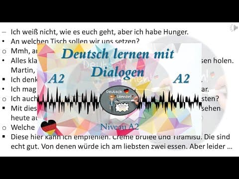 Dialoge A2  | Deutsch lernen durch Hören | 2 | thumbnail