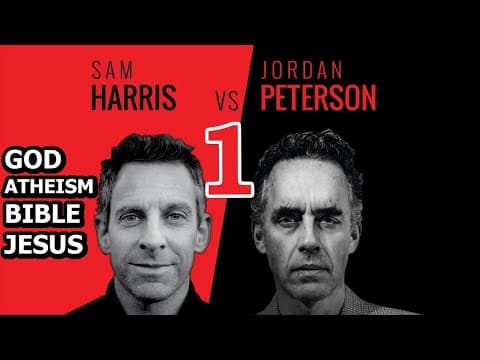 Sam Harris vs Jordan Peterson | God, Atheism, The Bible, Jesus - Part 1 - Presented by Pangburn thumbnail