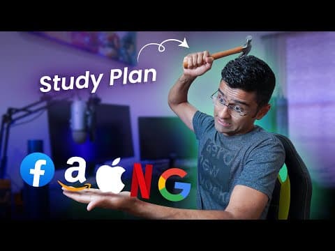 Study plan to crack FAANG job interviews | MAANG interview preparation guide thumbnail