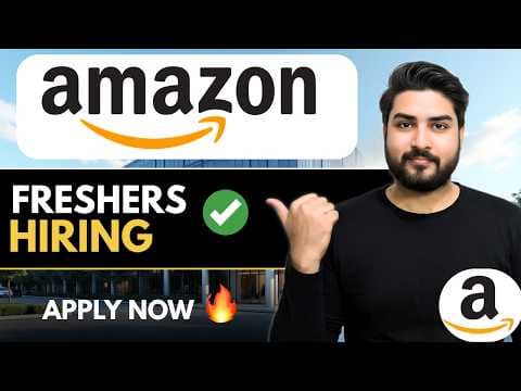 Amazon Hiring Freshers🔥Apply Now thumbnail
