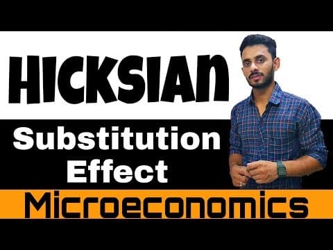 #09 Hicksian substitution effect ( in Hindi ) | By Hardev Thakur thumbnail