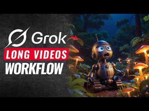 How I Made a Long YouTube Video Using Only Free Grok Video Generator (Full Workflow) | AI Grok VIdeo thumbnail