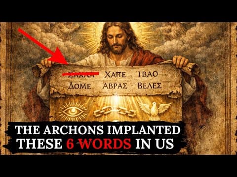 Jesus Revealed The 6 Words Archons Planted In Every Religion thumbnail