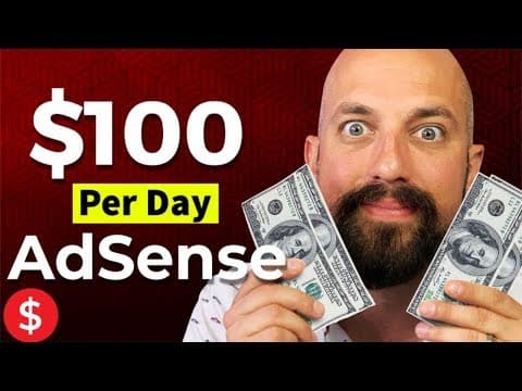 How To Make Money on YouTube $100 Per Day With AdSense thumbnail