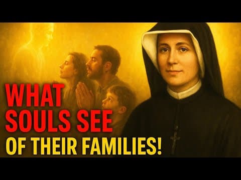 ⚠️ Saint Faustina Revealed What Souls See Of Their Families From The Afterlife — Almost No One Knows thumbnail