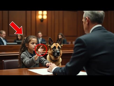Little Girl Gives a Secret Signal to Her Dog. Judge Stops the Courtroom in Shock! thumbnail