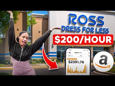 How I Make $200/Hour Sourcing at Ross for Amazon FBA (REAL EXAMPLES) thumbnail