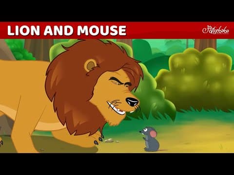Lion and The Mouse 🦁🐁 Bedtime Stories for Kids in English thumbnail