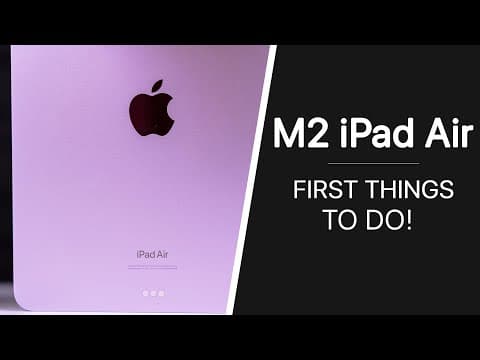 M2 iPad Air (2024) - First 16 Things To Do! | Tips & Tricks thumbnail