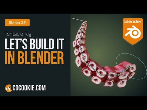 Tentacle Rig | Let's Build It In Blender thumbnail
