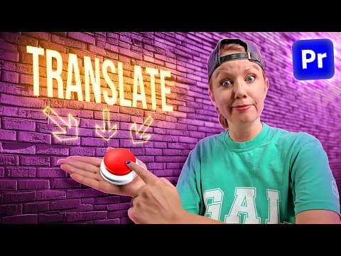 New! One-Click Translate Captions in Premiere Pro 2025 thumbnail