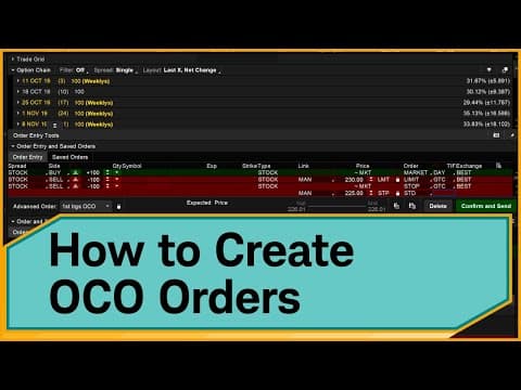 How to Create One-Cancels-Other Orders on thinkorswim thumbnail