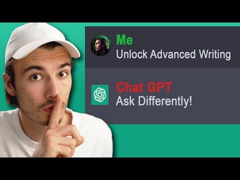 5 Secrets to Writing with Chat GPT (Use Responsibly) thumbnail
