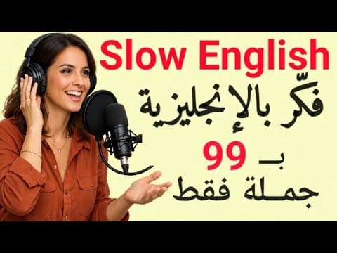 تحدث الإنجليزية بطلاقة بــ 99 جملة فقط | توقف عن الترجمة وابدأ التفكير بالإنجليزية thumbnail