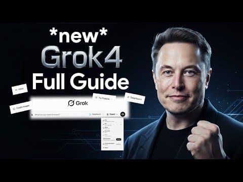 Grok 4 AI Explained: Elon Musk’s Rebellious Chatbot vs ChatGPT (Real-Time AI Revolution) thumbnail