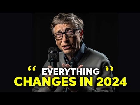 Bill Gates Shocking New 2024 AI Prediction ( AGI + AI Agents) thumbnail