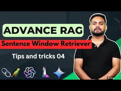 Advance RAG 11-  Powerful RAG with Sentence Window Retriever using @LlamaIndex  and @qdrant #ai #llm thumbnail