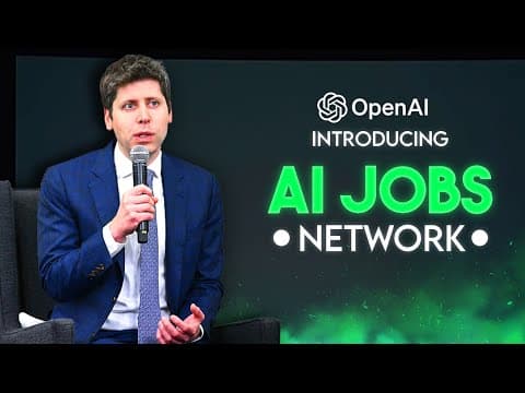 OpenAI Is About to Launch AI JOBS NETWORK (LinkedIn for AI) thumbnail