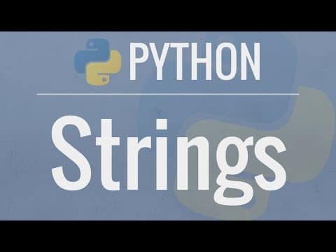 How to Work with Strings in Python for Beginners thumbnail