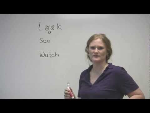 English Vocabulary - Look / See / Watch thumbnail