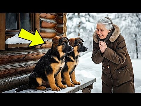 An Old Woman Took In Two Freezing Dogs — The Next Morning, Police Surrounded Her House! thumbnail