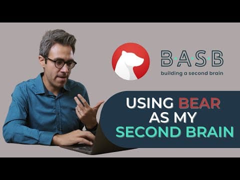 How I use Bear As My Second Brain With the Help of Alfred - Ideas on Smart Note-Taking thumbnail