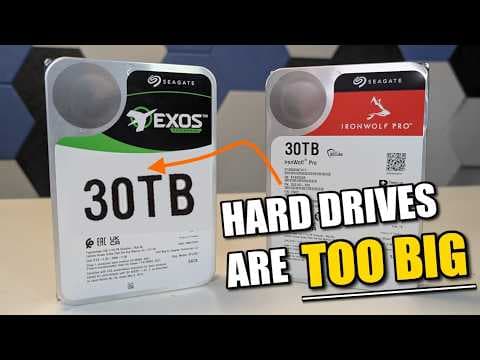 Seagate 30TB Ironwolf and EXOS Hard Drive Review thumbnail