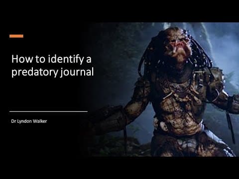 How to Identify a Predatory Journal Effectively thumbnail
