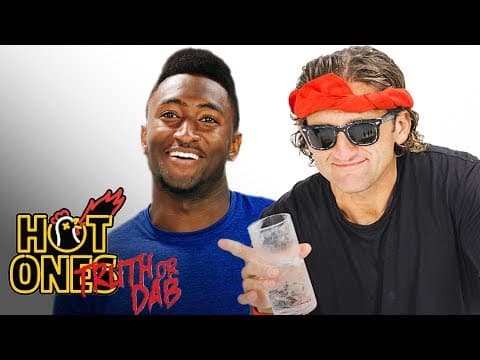 Marques Brownlee and Casey Neistat Play Truth or Dab | Hot Ones thumbnail
