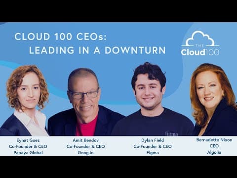 Cloud 100 CEOs: Leading in a downturn | Bessemer Venture Partners thumbnail