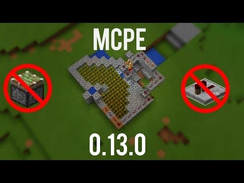 UPDATED VERSION IN DESC. How to Make an Automatic Wheat Farm in Minecraft PE! thumbnail