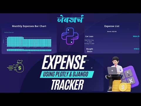 Expense Tracker Using Django | Finance Manager | Expense Tracking | Error By Night | Python | By Dev thumbnail