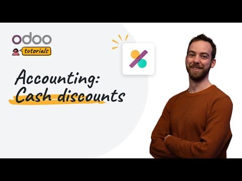 Cash discounts | Odoo Accounting thumbnail