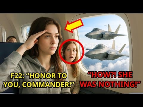 She Was Just in Seat 12F — Until Her Call Sign Made the F-22 Pilots Stand at Attention thumbnail