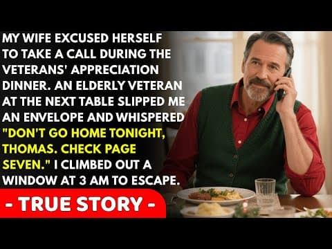 When my wife excused herself to take a call, an elderly veteran slipped me an envelope and... thumbnail