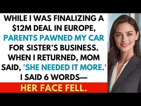 My Parents Sold My Dream Car For My Sister — They Regretted It When I Made Her Repay Every Cent thumbnail