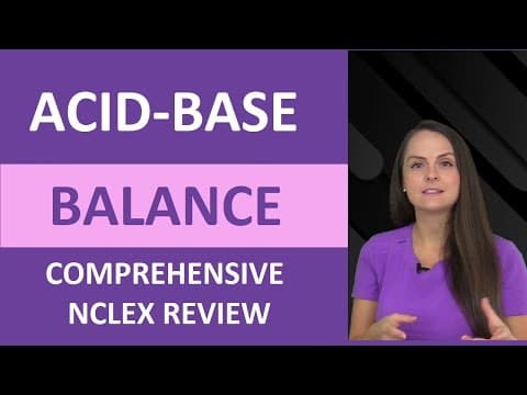 Acid-Base Balance (Imbalances) Nursing: ABGS, Acidosis vs Alkalosis - Respiratory & Metabolic thumbnail