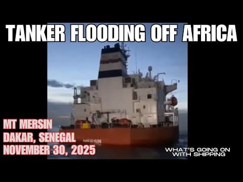 Tanker Loaded with Russian Oil Sinking off Africa | Part of Shadow Fleet? | Did Ukraine Attack it? thumbnail