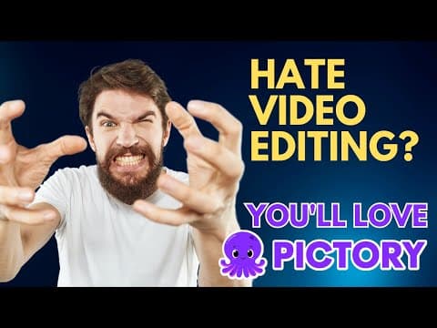 If You HATE Video Editing...You'll LOVE Pictory:  The Text-To-Video Editor! thumbnail