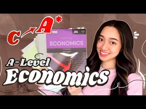 How I went from C to A* in ECONOMICS A level | tips no one told me thumbnail