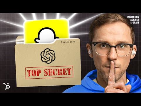 Snapchat’s Secret Strategy To Take Over Chat AI (#148) thumbnail