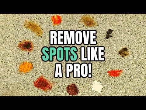 How to Remove Spots & Stains From Carpet Just Like a Professional Carpet Cleaner thumbnail